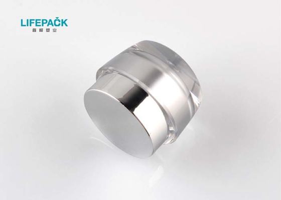 Çift cidarlı şeffaf plastik kozmetik konteyner ipek baskı terbiye