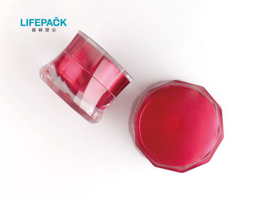 Özelleştirilmiş Renk Boş Krem Kavanoz Temizle Lüks Kalın Duvar Akrilik Dış Katman