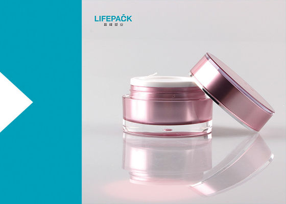 Losyonlar ve Kremler İçin Özelleştirilmiş Renkli Kozmetik Akrilik Kavanoz 30ml Kapasite